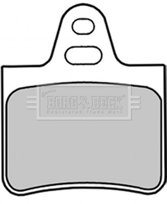 BORG & BECK Комплект тормозных колодок, дисковый тормоз BBP1257